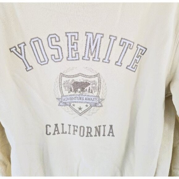 Lazy Sunday Yosemite California Women’s XS Full Zip Hoodie Embroidered Bear Logo - Picture 3 of 7